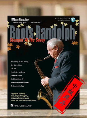 伦道夫 喋喋不休的萨克斯 高音萨克斯中音萨克斯或小号 附在线音乐 MMO原版乐谱书 Randoph Stompin'at the Savoy HL00400692