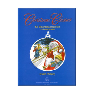 圣诞经典作品集 铜管五重奏 德国霍夫曼斯特原版乐谱书 Various CHRISTMAS CLASSICS for brass quintet FH2877