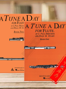 长笛每日练习 保罗赫富特 独奏曲集 全套共一至二卷 Music Sales 原版乐谱书 Paul Herfurth A Tune a Day for Flute