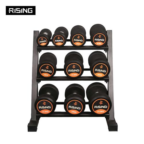 锐思哑铃男士健身房商用包胶哑铃练臂肌力量训练包胶亚铃套装家用