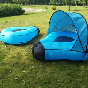 户外野营遮阳棚双人款 新款 空气沙发便携式 户外懒人充气沙发