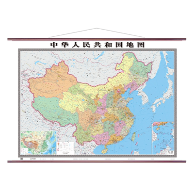 新版1.8×1.3米中国地图挂图