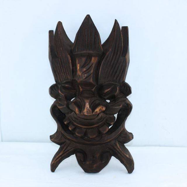 傩木雕般若祈福傩戏傩舞傩面具屯堡脸谱摆件挂件33*20cm.