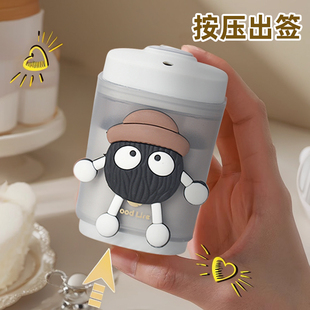 家用创意按压式牙签筒高档餐厅自动牙签桶便携牙签盒网红牙签罐子