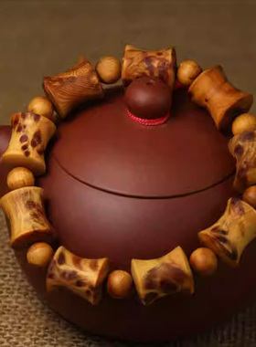 太行崖柏自然瘤疤竹节手串