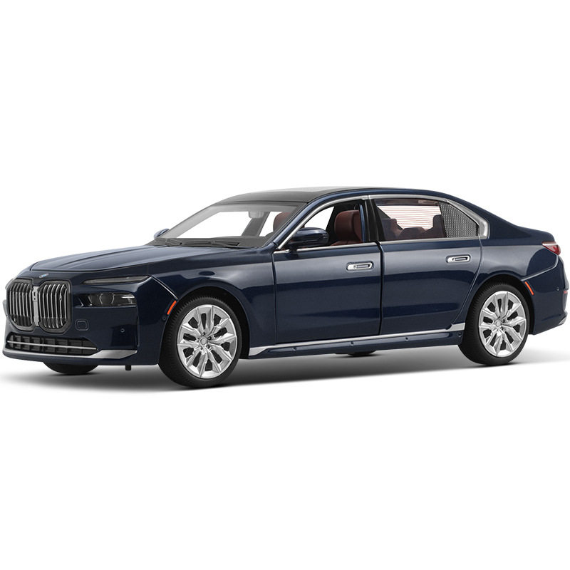 【HX113】BMW1:24宝马I7G70合金声光四轮避震高级感收藏潮玩摆件