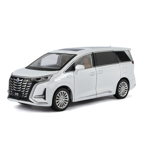 【HX323】D9合金模型回力声光新能源MPV商务车模收藏店铺橱柜摆件
