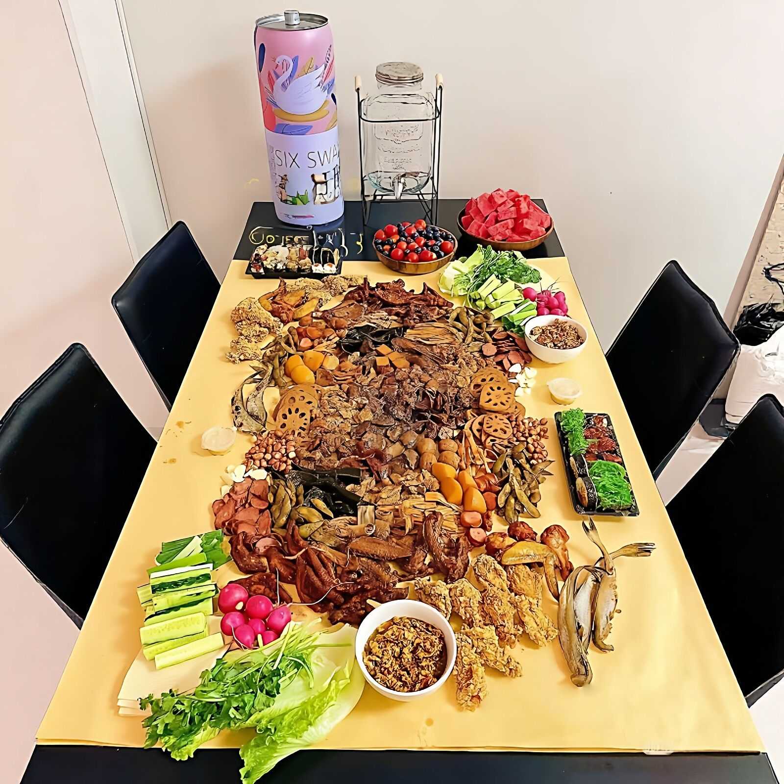 过年聚餐食品级一次用桌布烧烤