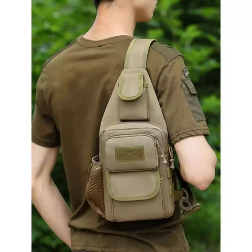 新款男包多功能战术胸包户外旅行