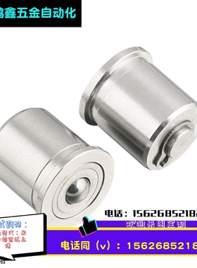 QDF01带柱塞功能型球头钢珠滚轮 BCHP14/18/22牛眼珠万向轴承滚轮