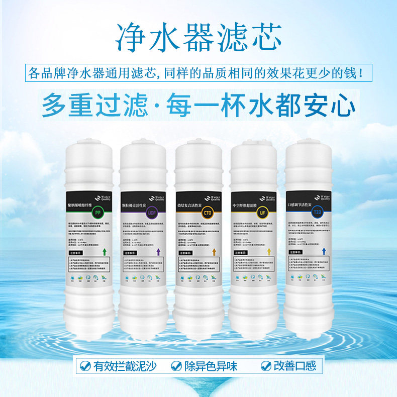 适用于康佳南极人安之星卫莱仕金线泉净水器饮水机过滤器超滤滤芯