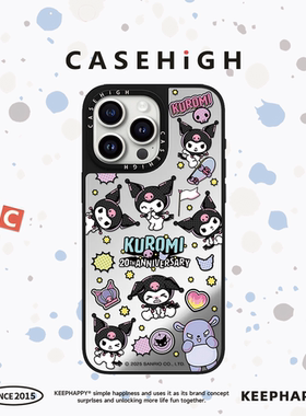 【C家】库洛米紫色系幻彩爱心适用苹果17/16promax手机壳iphone17pro镜面MagSafe磁吸15/14p韩13pro可爱17Air