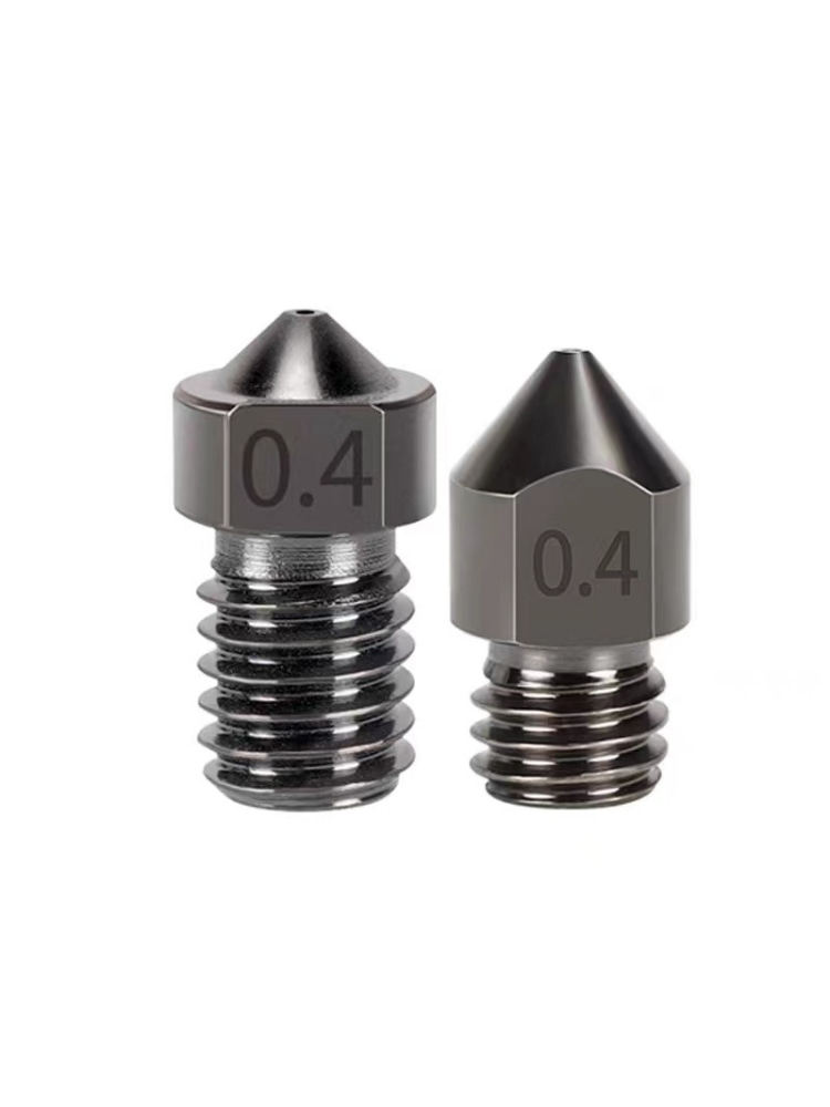 3D 프린터 MK8 경화 강철 노즐 금형 강철 노즐 E3D 경강 프린트 헤드 높은 내마모성 M6 나사