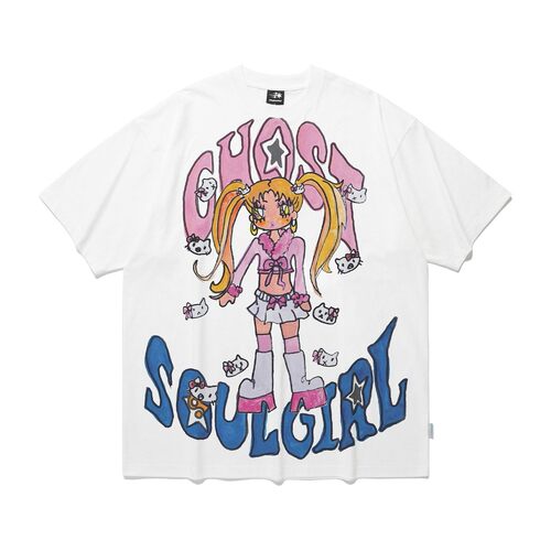 韩国niceghostclub soulpusssycat短袖T恤姜涩琪林娜琏同款