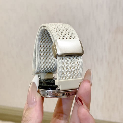 适用华为watch5表带新款编织磁吸