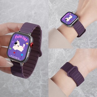 适用小米手环9Pro表带红米5磁吸redmiwatch4运动硅胶华为fit3腕带