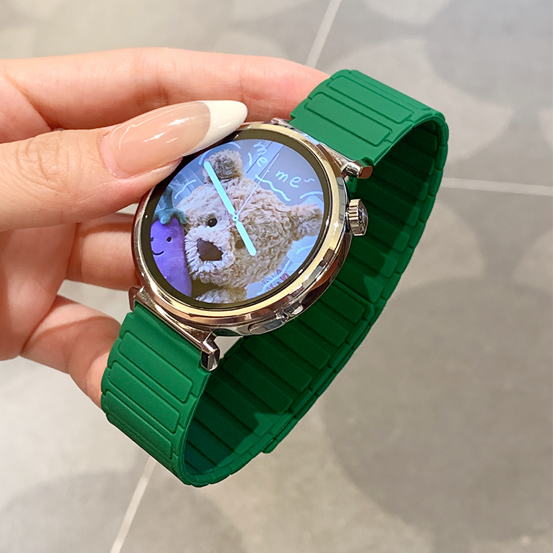 适用华为gt5表带watch5手表gt4智能gt32运动硅胶磁吸fit4pro新款