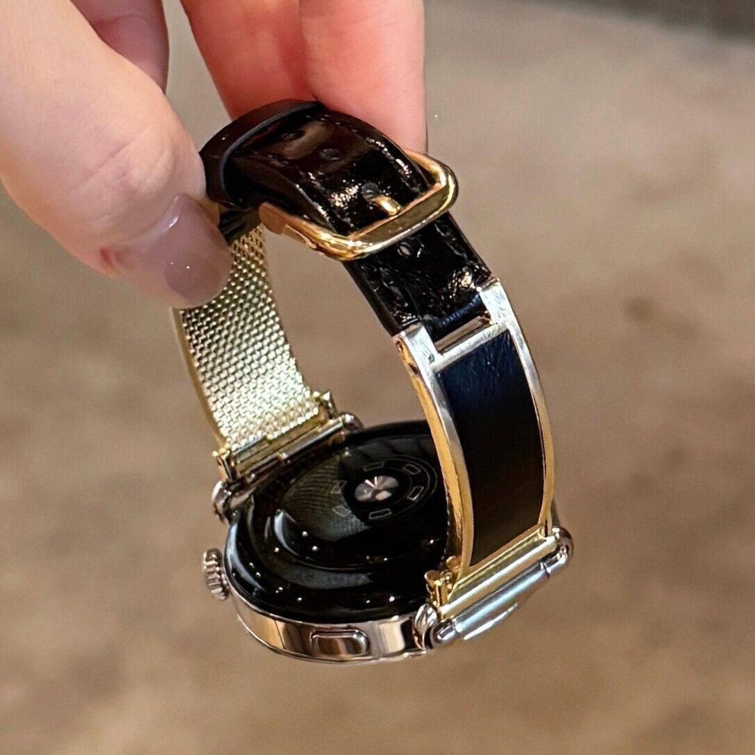 适用华为GT6属拼皮表带