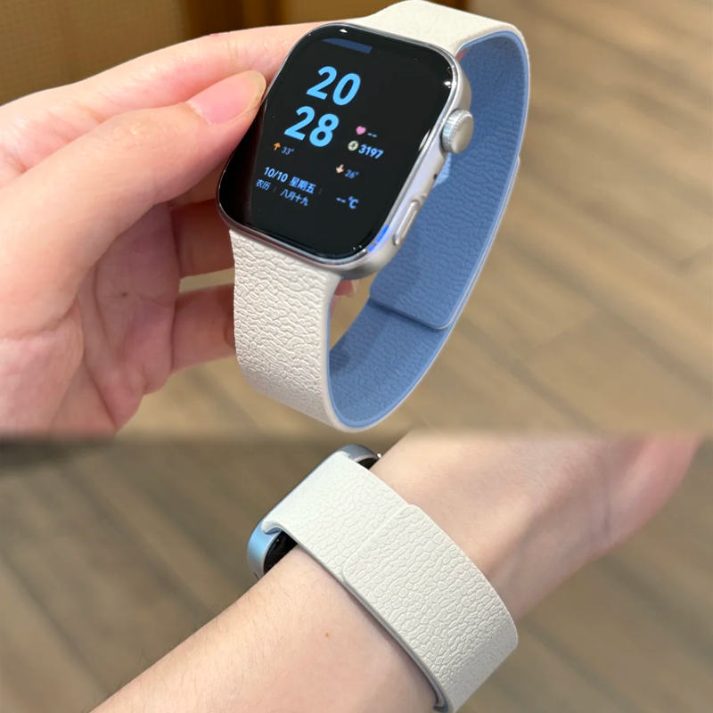 适用华为手表fit34硅胶磁吸表带