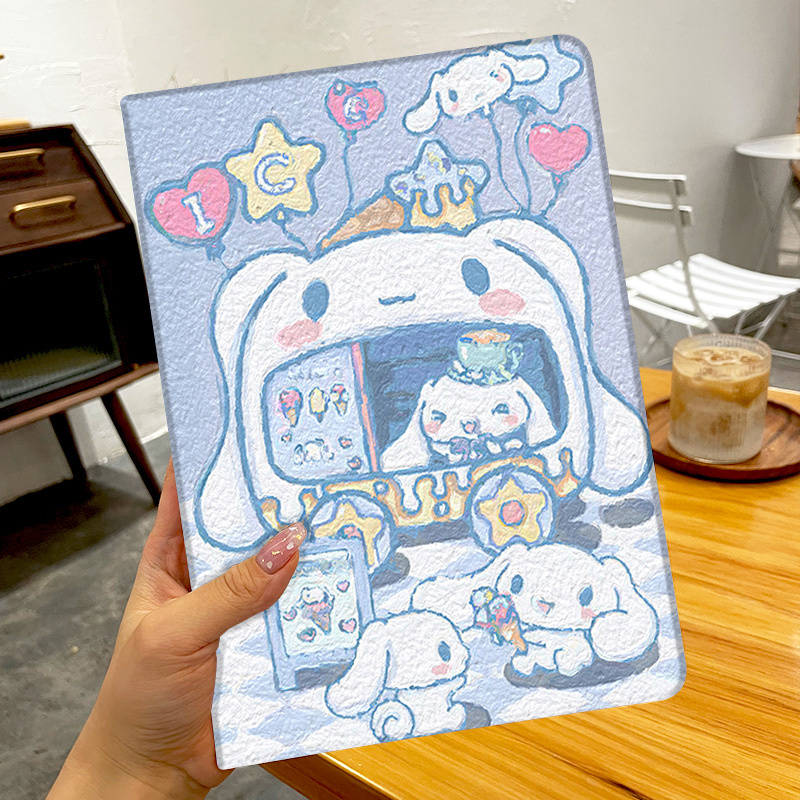 全包油画风卡通ipad保护套