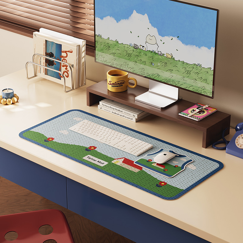 韩系可爱超大号防水办公室鼠标垫