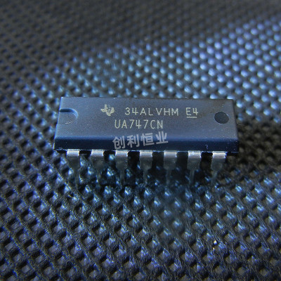 UA747CN 全新原装 直插芯片 IC LM747CN 双通用运算放大器 DIP-14