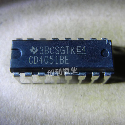 全新进口原装 CD4051BE DIP16直插 八选一模拟开关 芯片IC