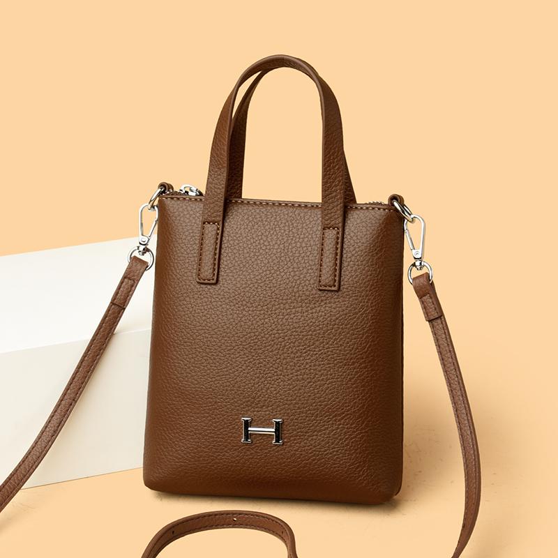 2025新款竖款软牛皮水桶包