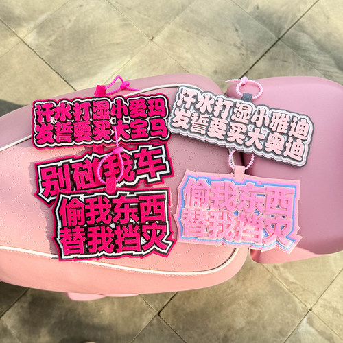 偷我东西替我挡灾~电动车小挂件