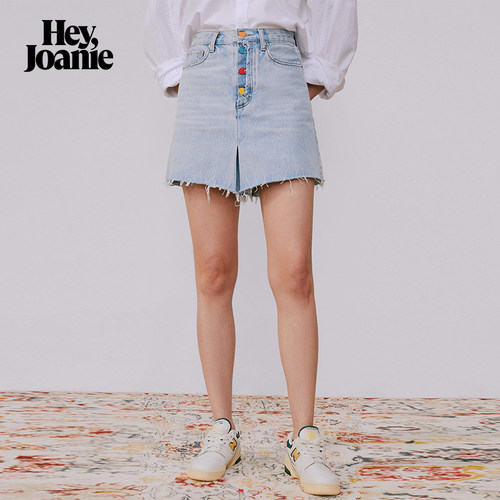 HeyJoanie彩扣门襟短裙裤