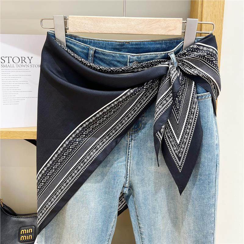 腰果花三角丝巾女百搭腰间装饰腰带绑带头巾腰部遮屁帘腰巾高级感,服饰配件/皮带/帽子/围巾,围巾/丝巾/披肩,淘宝优惠券,粉丝福利购,淘宝优惠卷