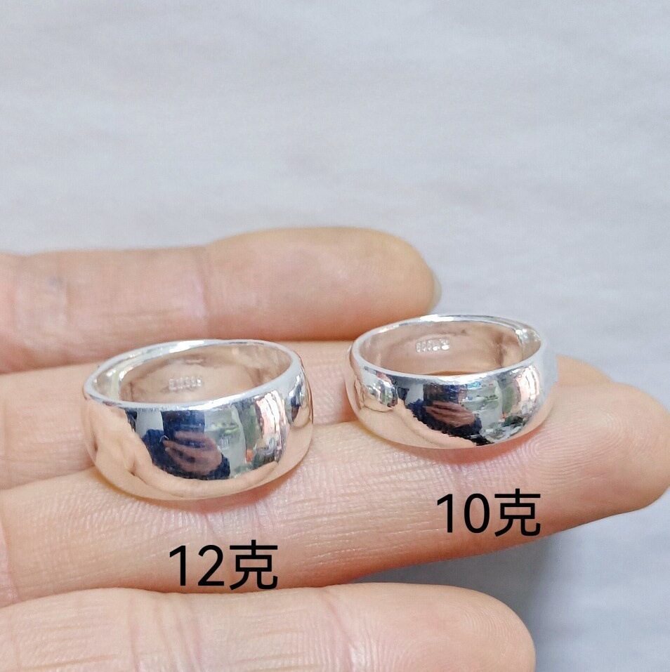 新款戒指手工光面男款中指食指大戒指/指环
