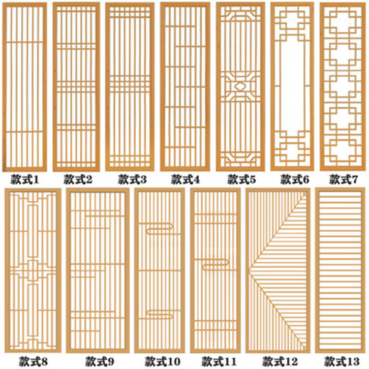 实木屏风隔断客厅新中式花格栅镂空客厅卧室玄关仿古日式宋式美学