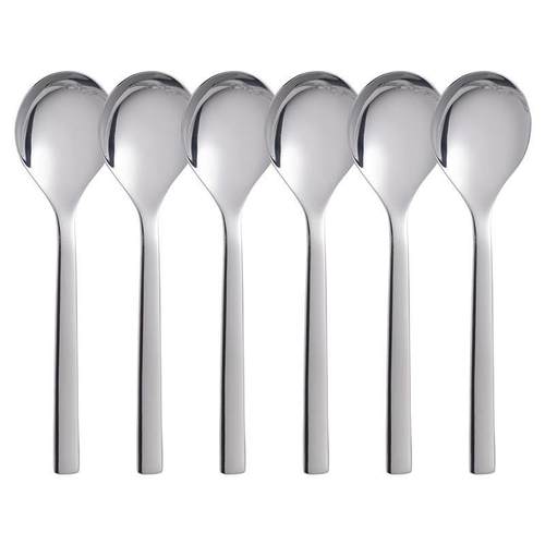 德国WMF福腾宝NUOVA不锈钢汤勺饭勺调羹汤匙勺子6件套