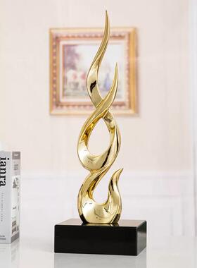 节节高升现代简约高档竖高摆件入户玄关酒柜客厅桌面乔迁家居饰品