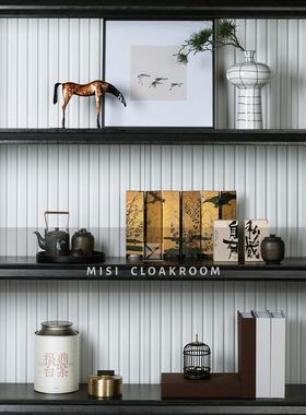 新中式千里马摆件客厅书房玄关茶室创意微景观套装样板间茶具饰品