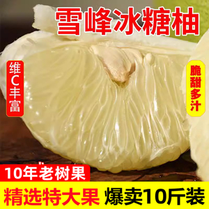 湖南雪峰冰糖柚子怀化安江小苦柚新鲜水果药柚老树安福金兰柚子