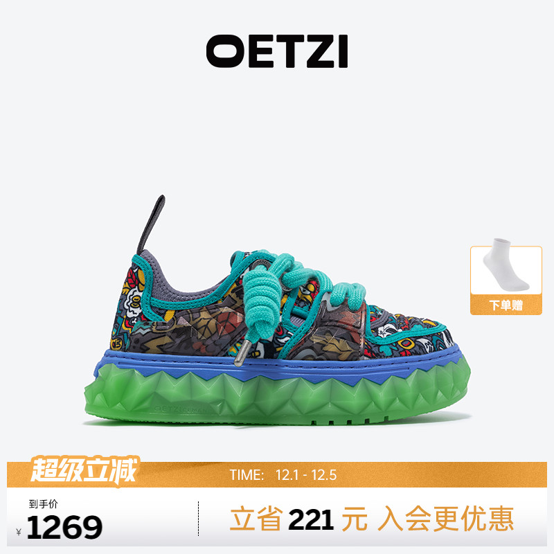 OETZI2024新款帆布鞋厚底