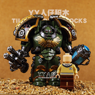 积木人仔玩具男 战锤40k星际战士火蜥蜴土星终结者战棋第三方拼装