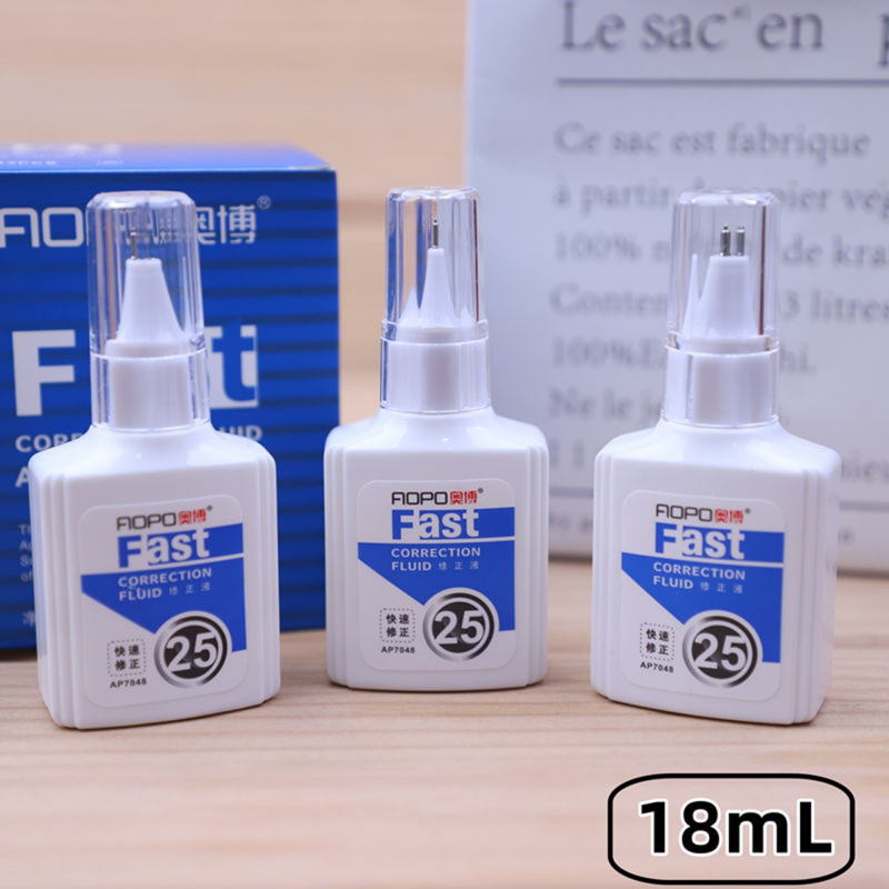 大容量白色涂改液修正液无毒速干