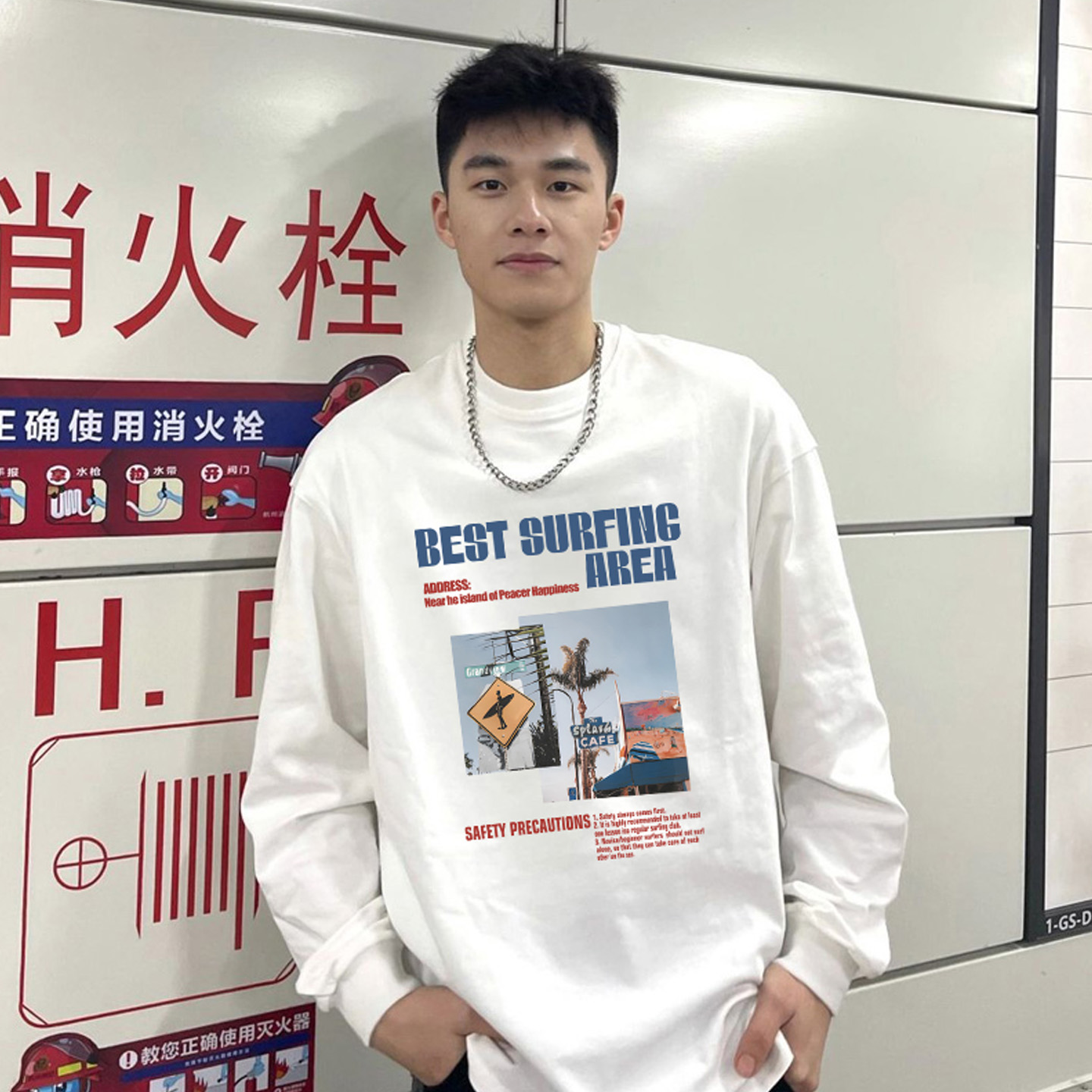 270g潮牌重磅长袖t恤男秋季新款