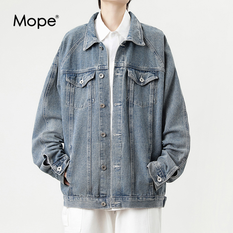 Mope牛仔衬衫男士春季外套