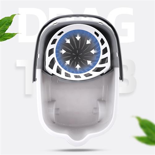 新款拖把桶加厚家用脱水桶懒人省力拖地神器长方形手提塑料挤水桶