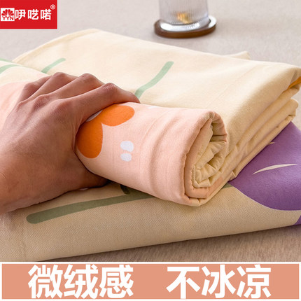 加厚纯棉床单单件冬季全棉磨毛单人被单宿舍N双人炕单枕套2三件套