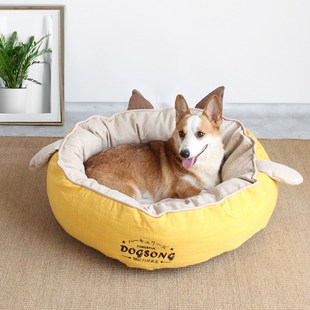 保暖半封闭猫咪狗狗窝可拆洗宠物窝四季 网红狗窝小型f犬冬季 通用