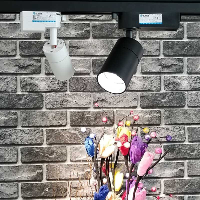 店铺小轨道灯f led餐饮店射灯迷你餐馆专用聚光灯导轨灯防眩光商