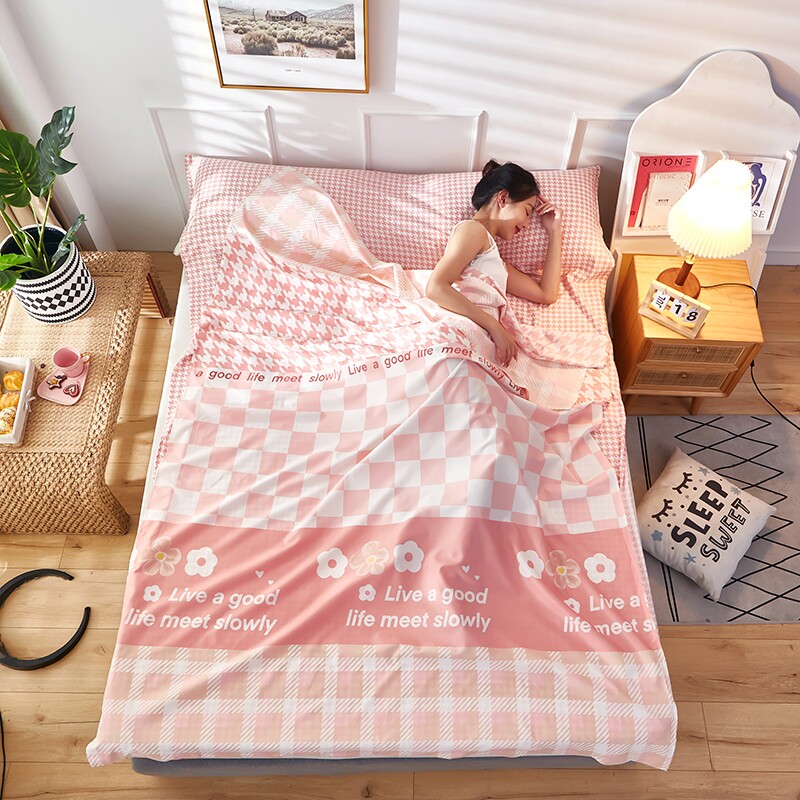 外出酒店隔脏被套旅行隔脏睡袋出差双人床便携一次性床单被罩枕套