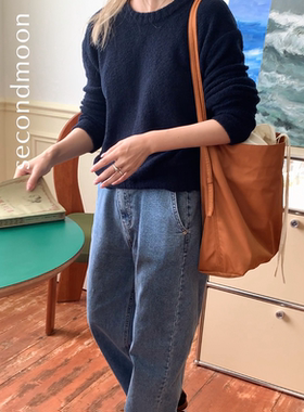 SecondMoon小众拼缝设计日本尼龙单肩包随性慵懒