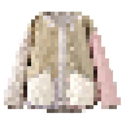 复古撞色拼接棉服外套女