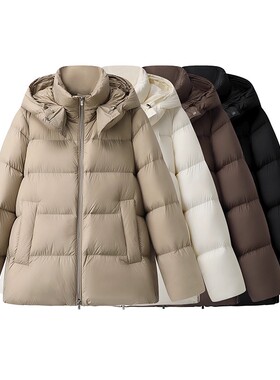 DN高端定制2025冬季新款时尚百搭宽松版型设计感面包服羽绒服女